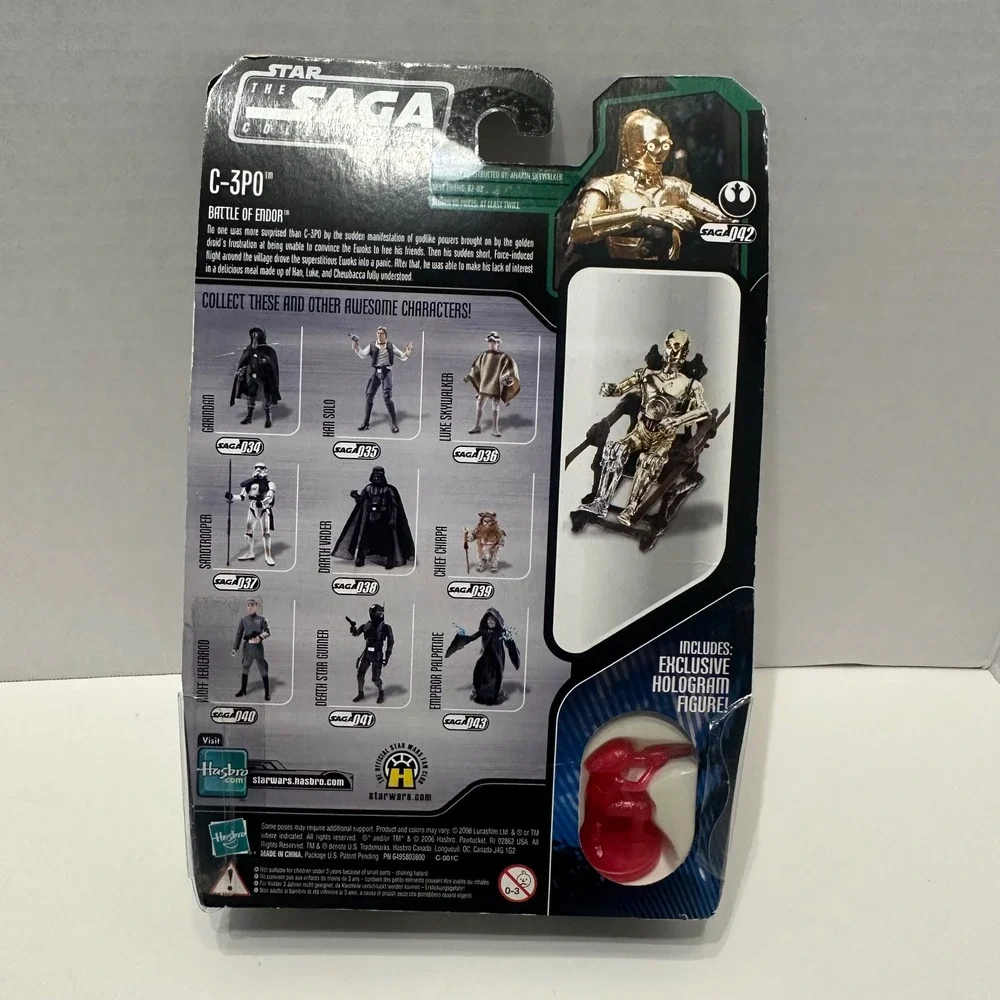 Star Wars The Saga Collection C-3PO w/ Ewok Throne #042 - New in Sealed Package